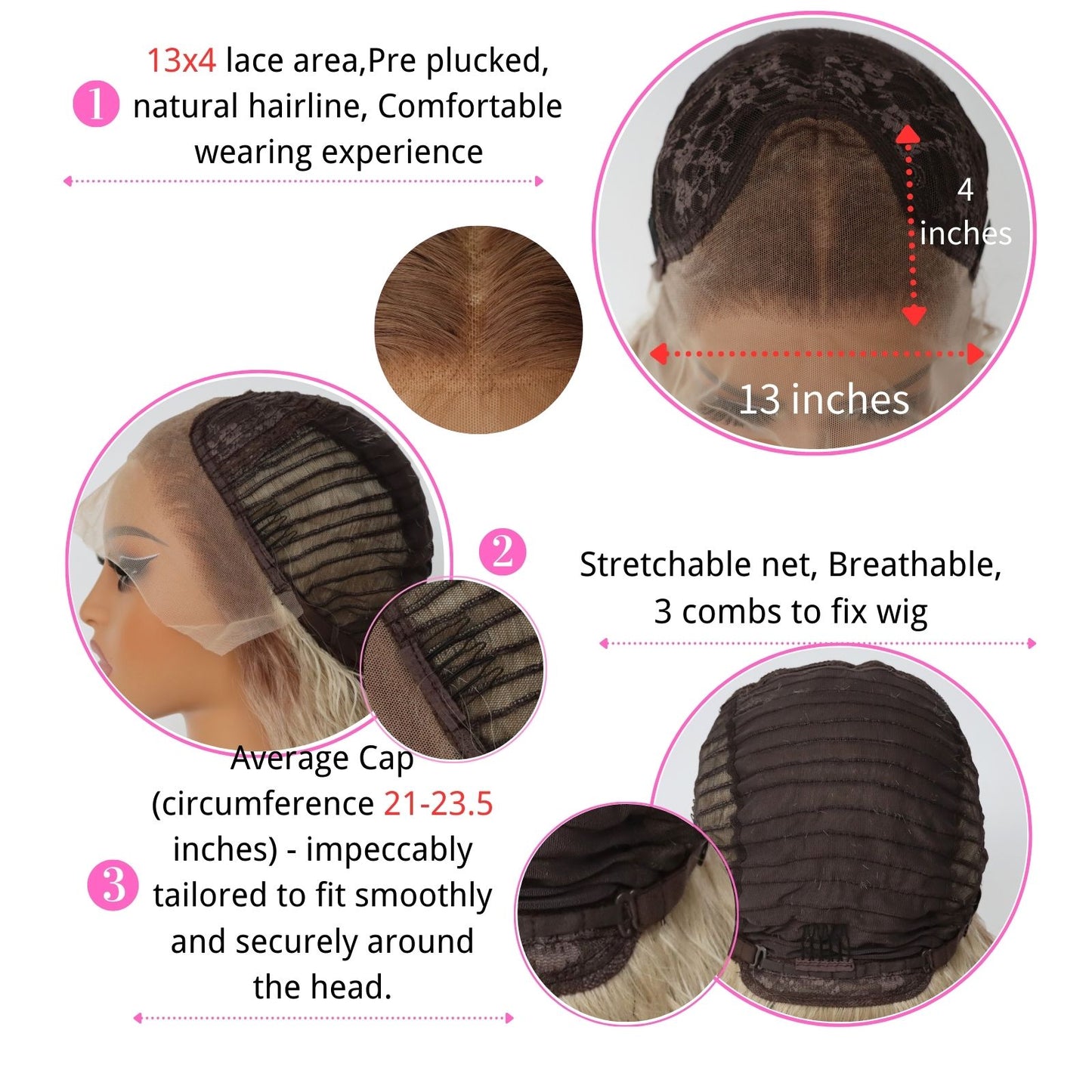 Ombre Blonde Long Curly Synthetic Lace Front Wig 13x4 for Party Christmas Daily Use 28 Inch
