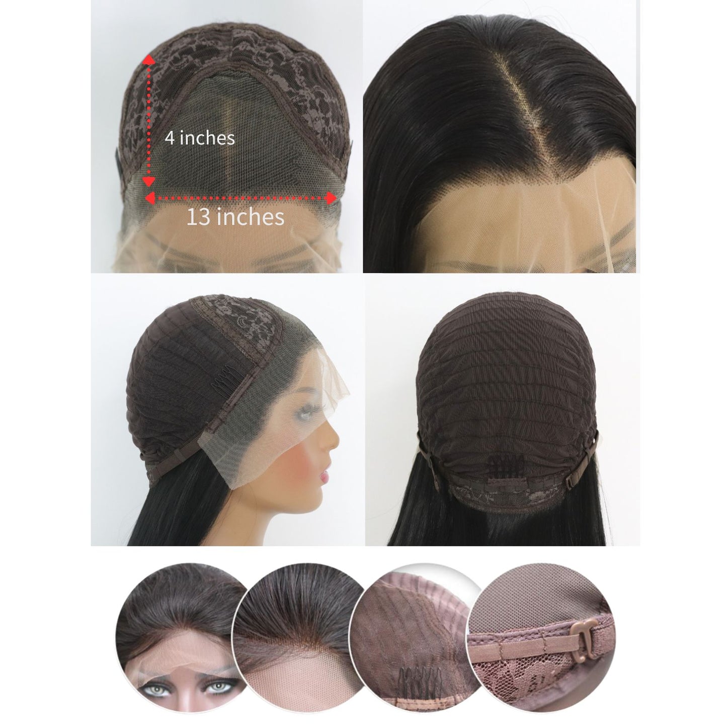 Black Body Wave Synthetic Lace Front Wigs for Holidays Daily Party Use 28 Inch