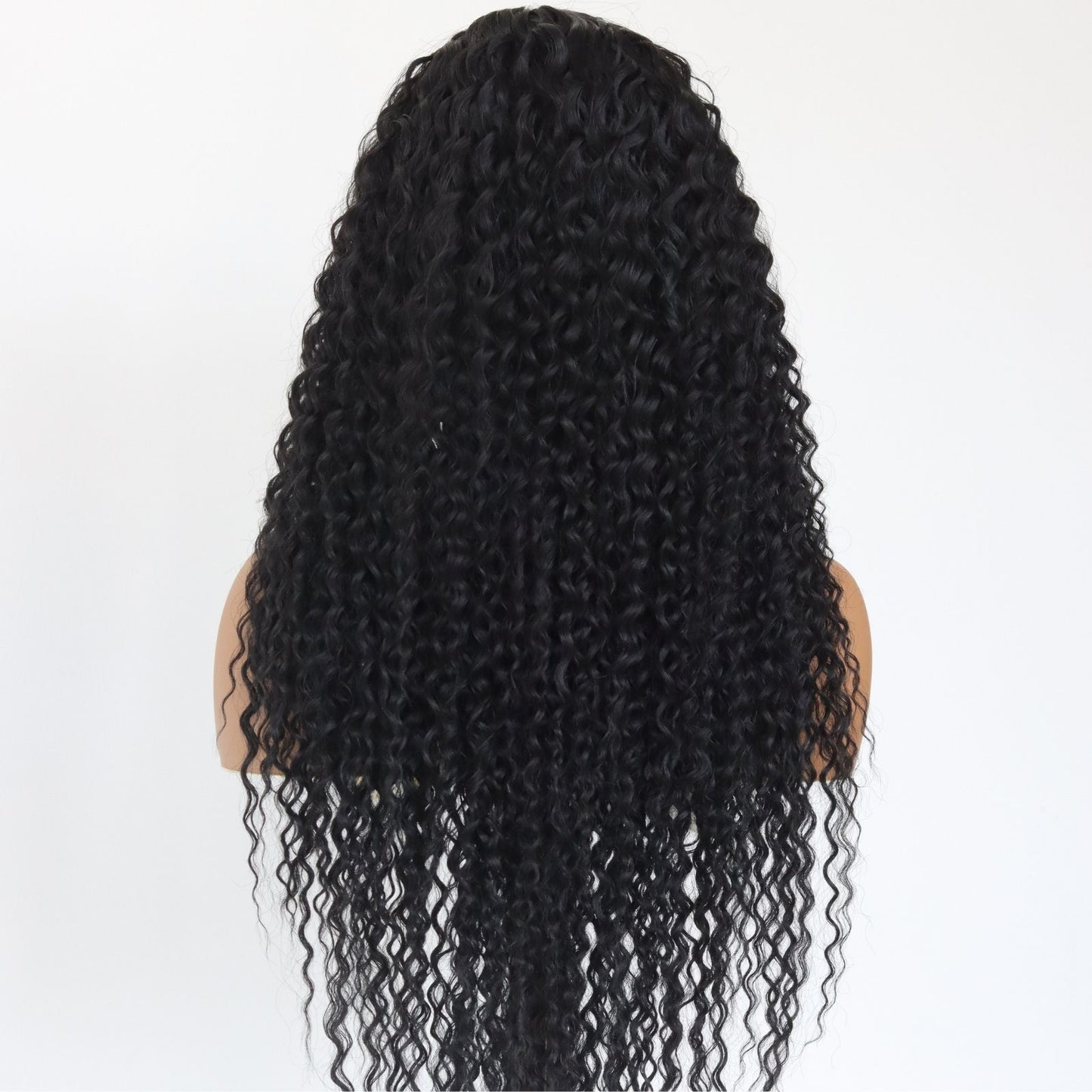 Black Curly Wavy Synthetic Lace Front Wigs 13x4 Daily Use 28 Inches