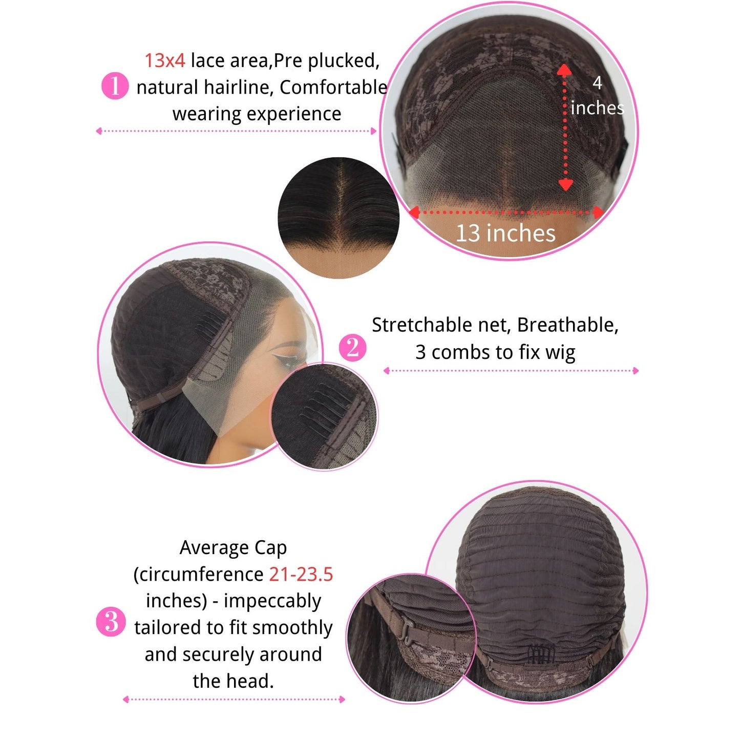 Highlight Blonde & Blue Black Body Wave Ombre Synthetic Lace Front Wig 13X4 Party  Daily Use 24 Inches